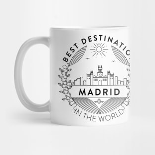 Madrid Minimal Badge Design Mug